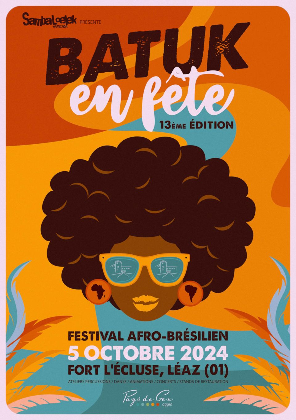 Affiche du festival Batuk en Fête au Fort l'Écluse à Léaz, édition 2024