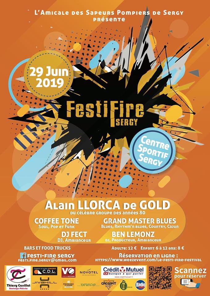 Affiche du festival Festi'Fire Sergy 2019